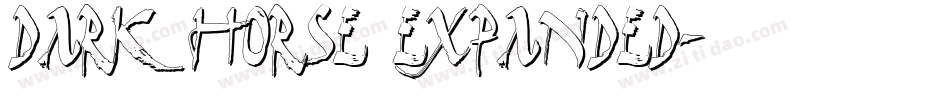 Dark Horse Expanded字体转换